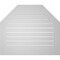 Ekena Millwork Octagonal Top Surface Mount PVC Gable Vent: Functional, w/ 3-1/2"W x 1"P Standard Frame, 38"W x 32"H GVPOT38X3201SF - alternate 2